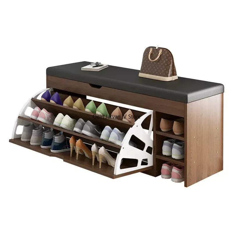 Modern Change Shoe Cabinet Stool Sitting Rack Household Nordic Small Soft Bag Shoe Cabinet Wearing Muebles Living Room Furniture