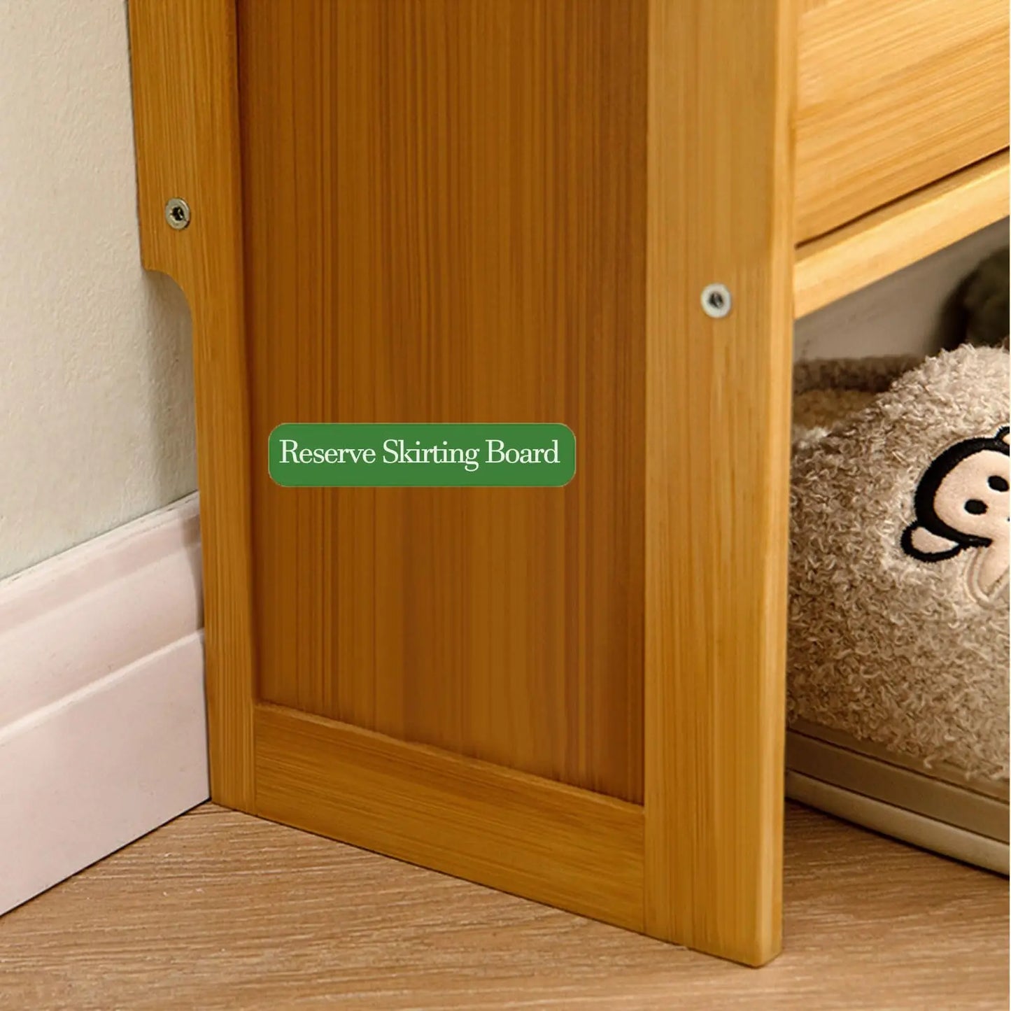 Bamboo Shoe Cabinet with Flip Drawers Shoe Storage Cabinet Freestanding Shoe Organizer Rack Narrow Shoe Shelf for Entry