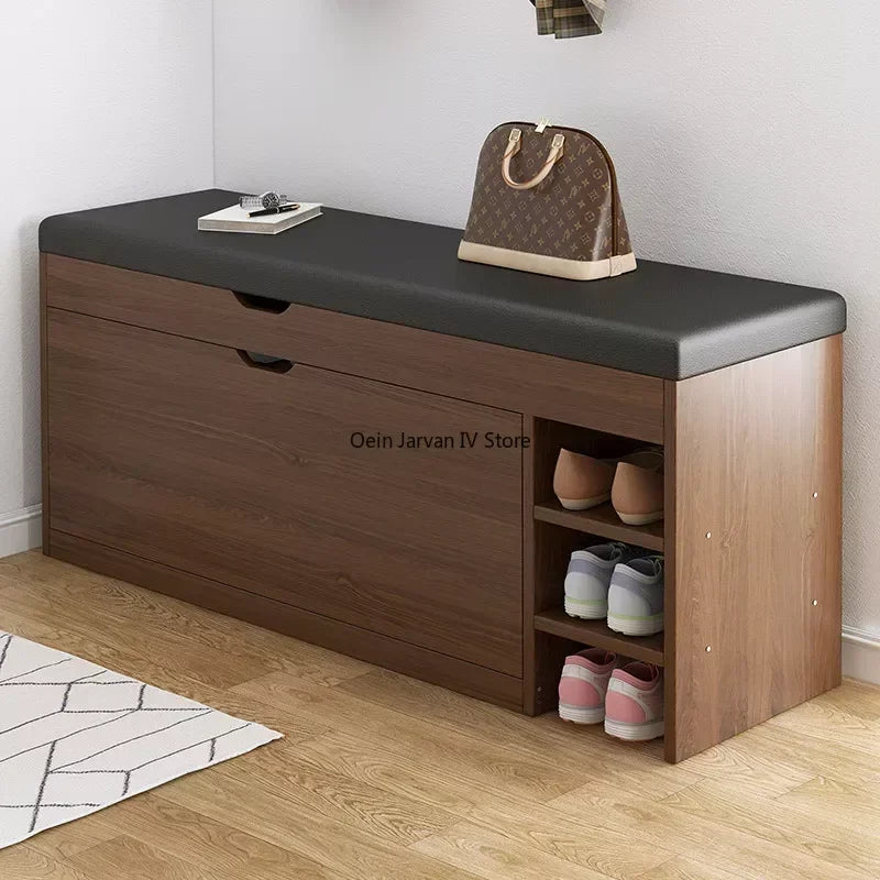 Modern Change Shoe Cabinet Stool Sitting Rack Household Nordic Small Soft Bag Shoe Cabinet Wearing Muebles Living Room Furniture